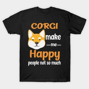 Corgi Make Me Happy (215) T-Shirt